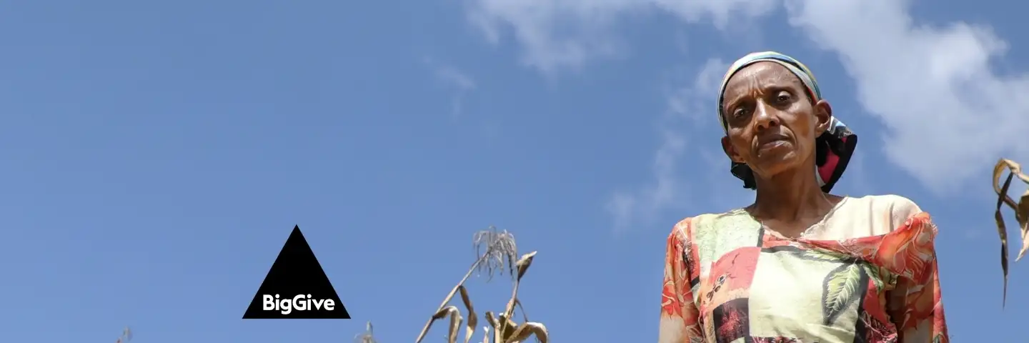 A woman in her crop field