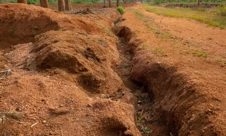 Soil erosion on Jeanne's farm