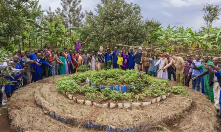Ripple Effect staff, partners and project participants posing for a photo