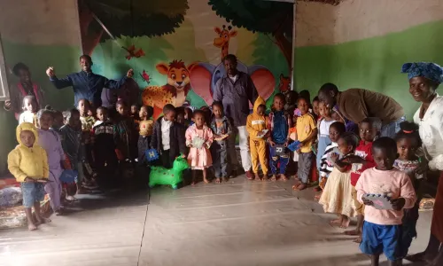 Caroline Wamalwa, a project participant in Bungoma County, Kenya, hires out donkeys to help other women transport livestock feed and water