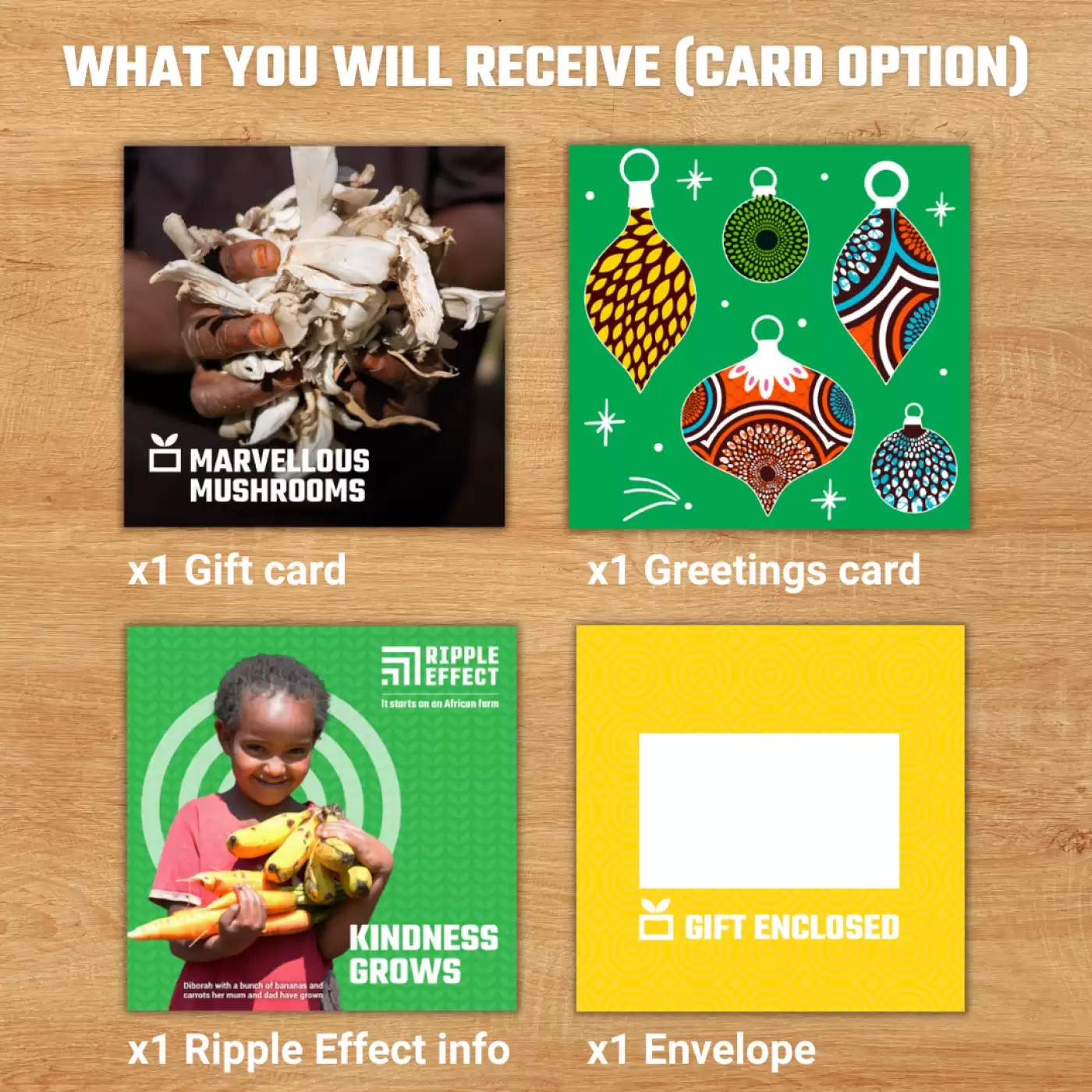 Marvelous mushroom pack charity gift