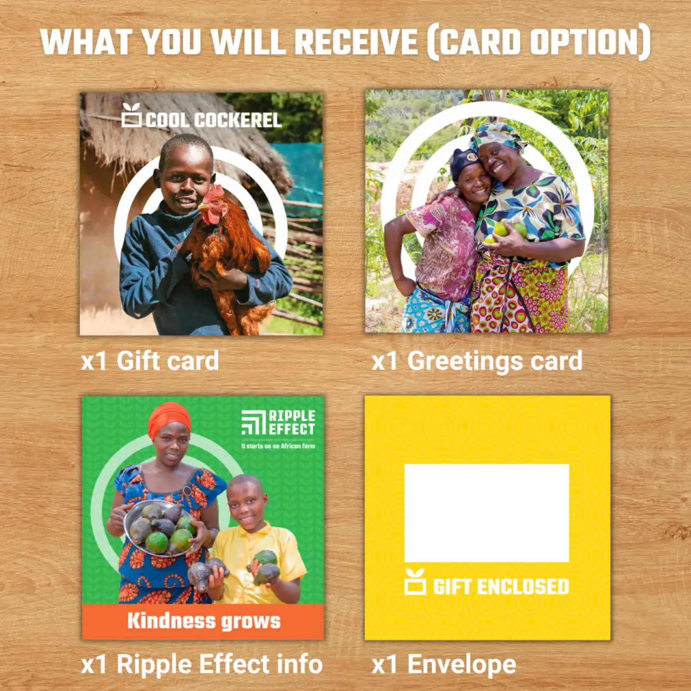 Flay lay of Cool Cockerel gift pack