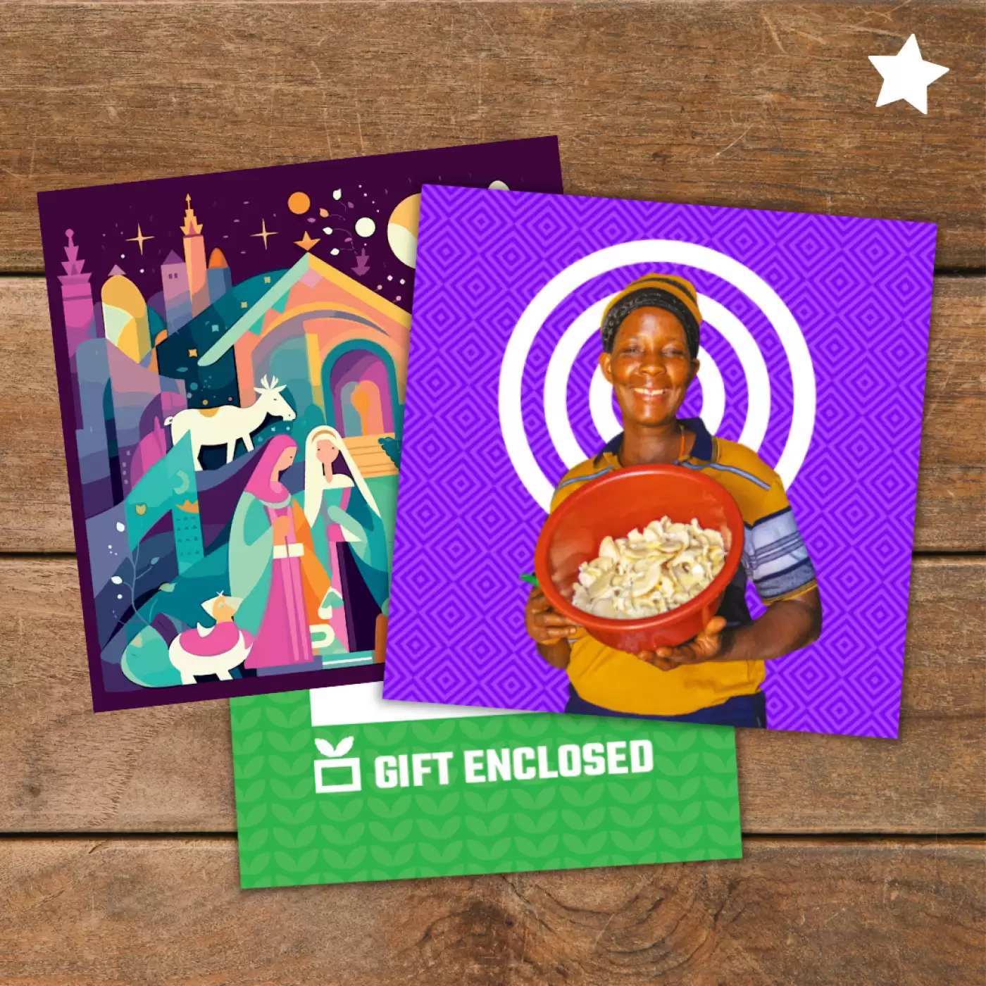 Flat lay of Ripple Effect charity gift pack