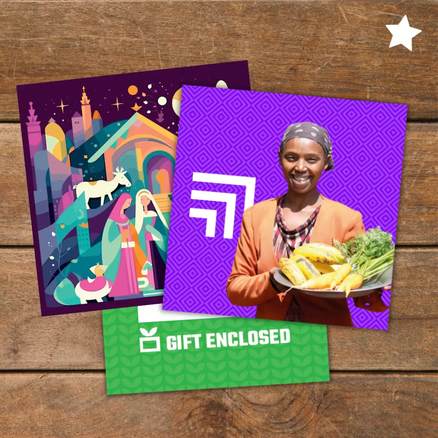 Flat lay of Cookery Class gift pack