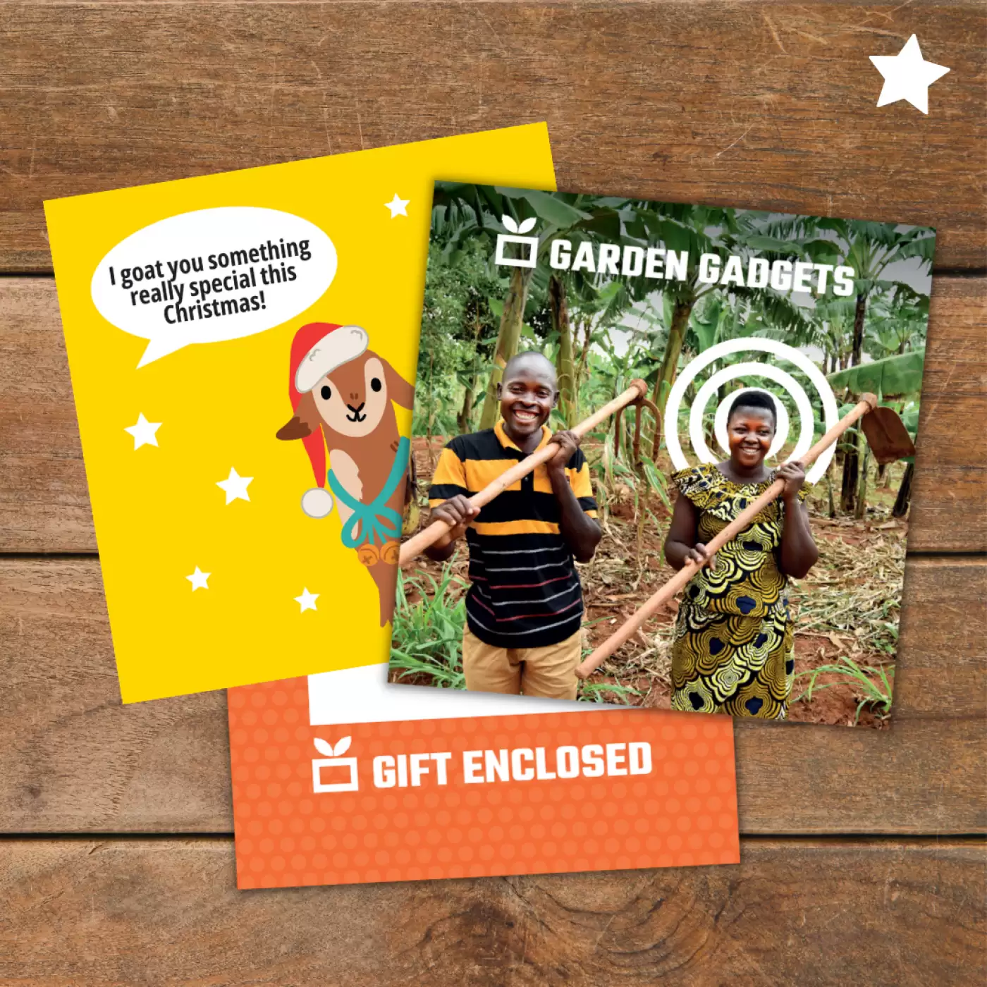 Flat lay of Garden Gadgets gift pack