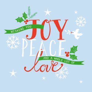 Card D - Joy peace love