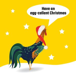Card C - Have an egg-cellent Christmas