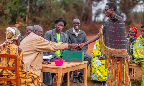 Cash passing hands from our Ganca project