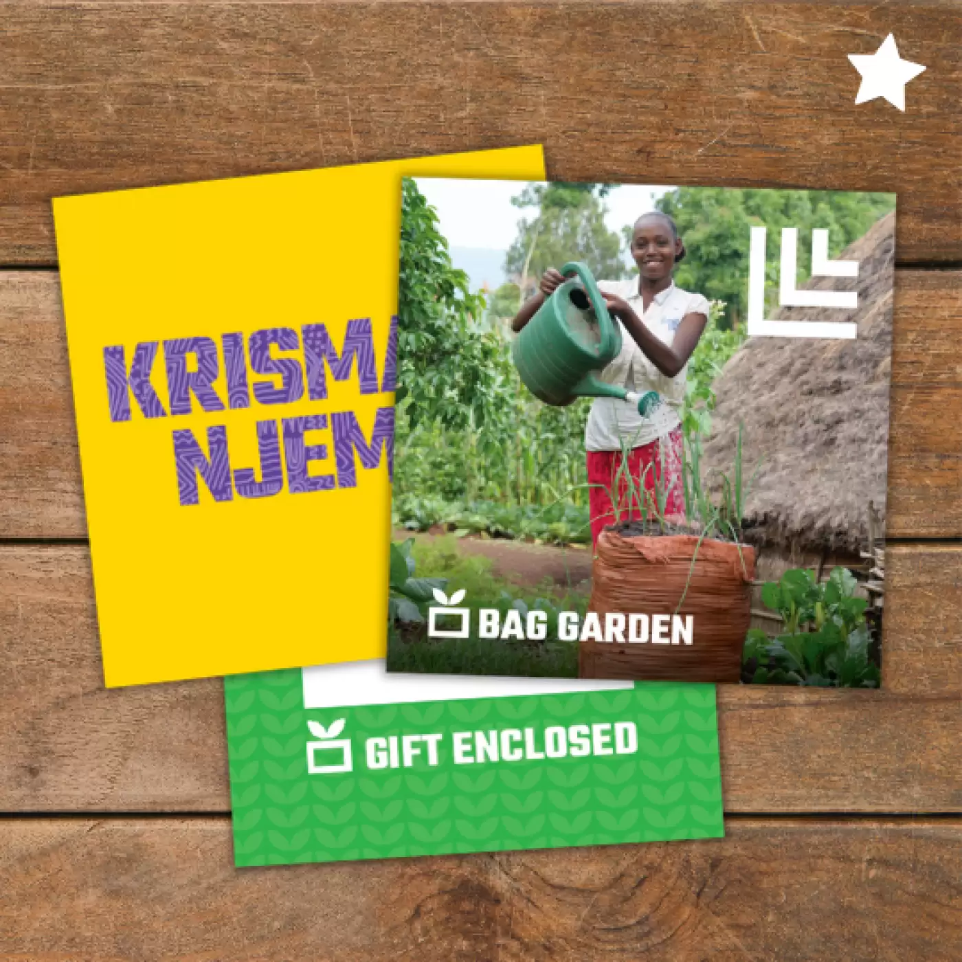 Flat lay of Bag Garden gift pack