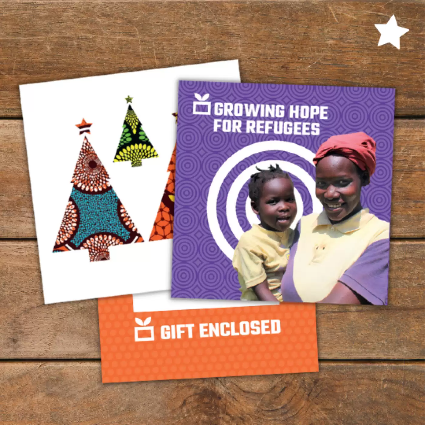 Flat lay of a Ripple Effect charity gift pack