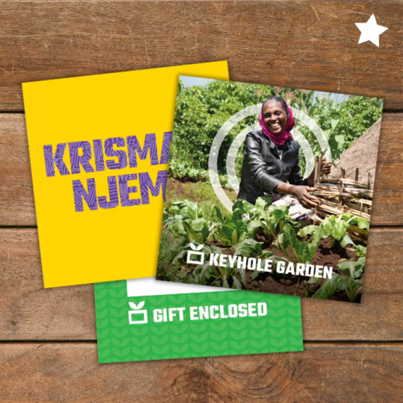 Flat lay of Keyhole Garden gift pack