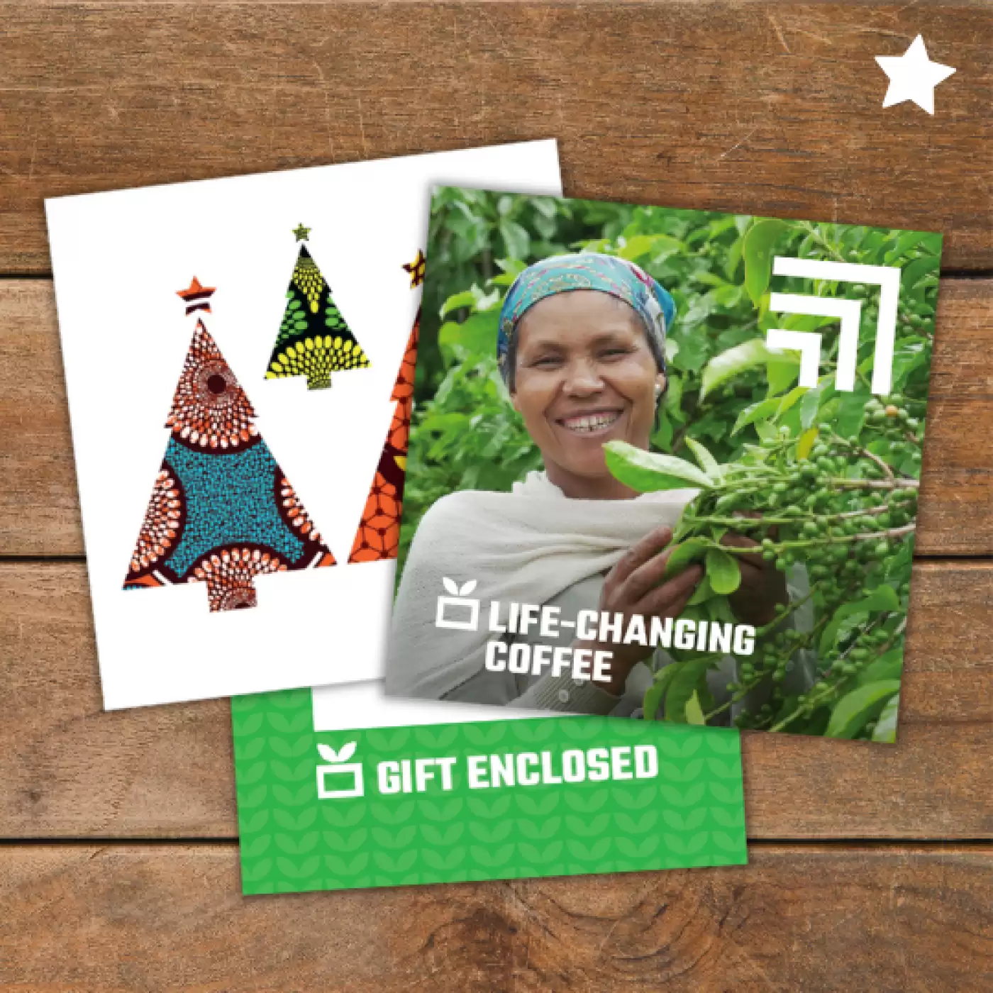 Flat lay of Life-Changing Coffee gift pack