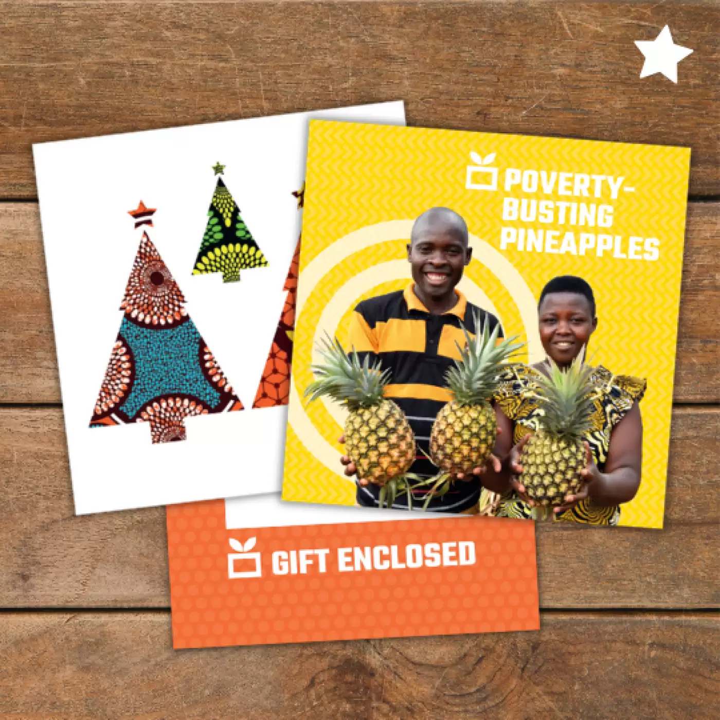 Flat lay of Ripple Effect charity gift pack