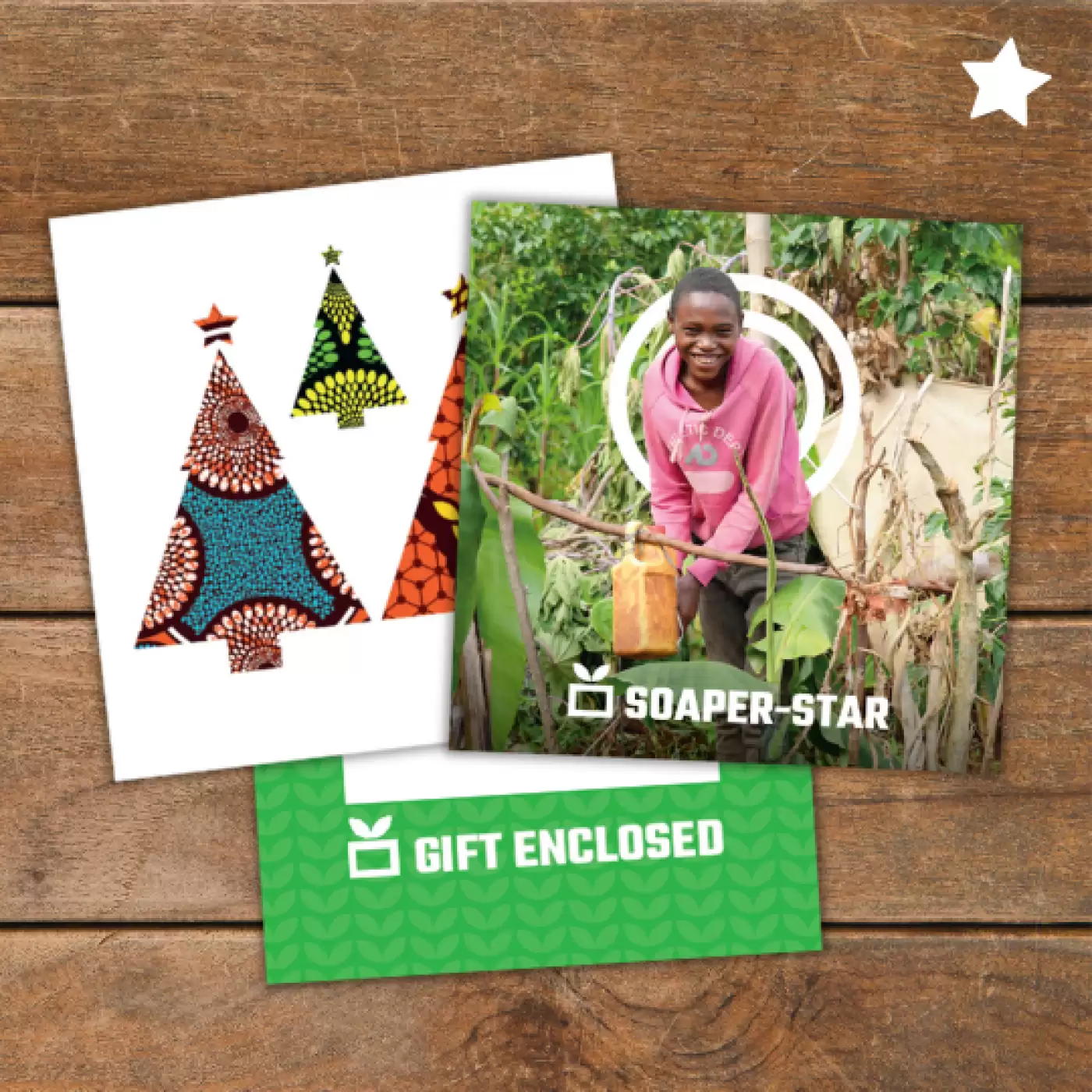 Flay lay of Soaper-Star gift pack
