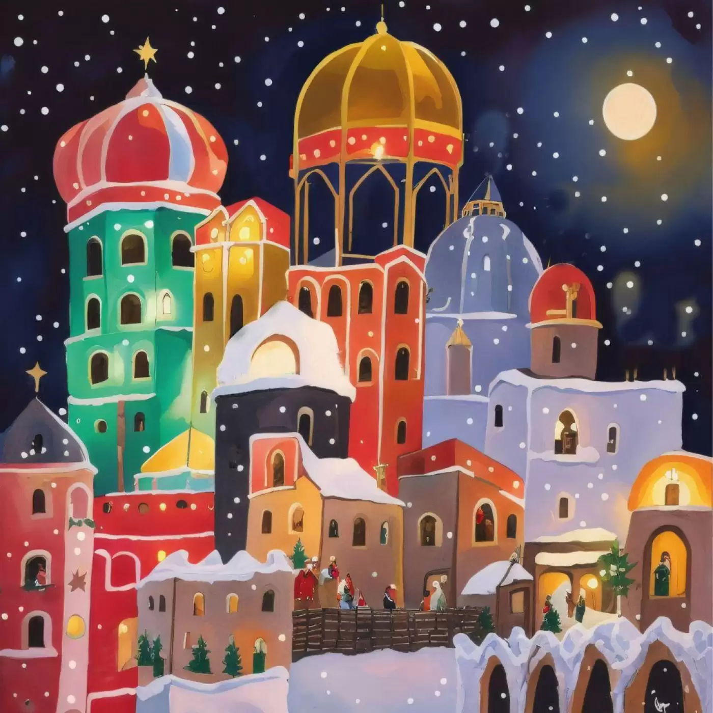 Christmas Cards - Bethlehem Silhouette