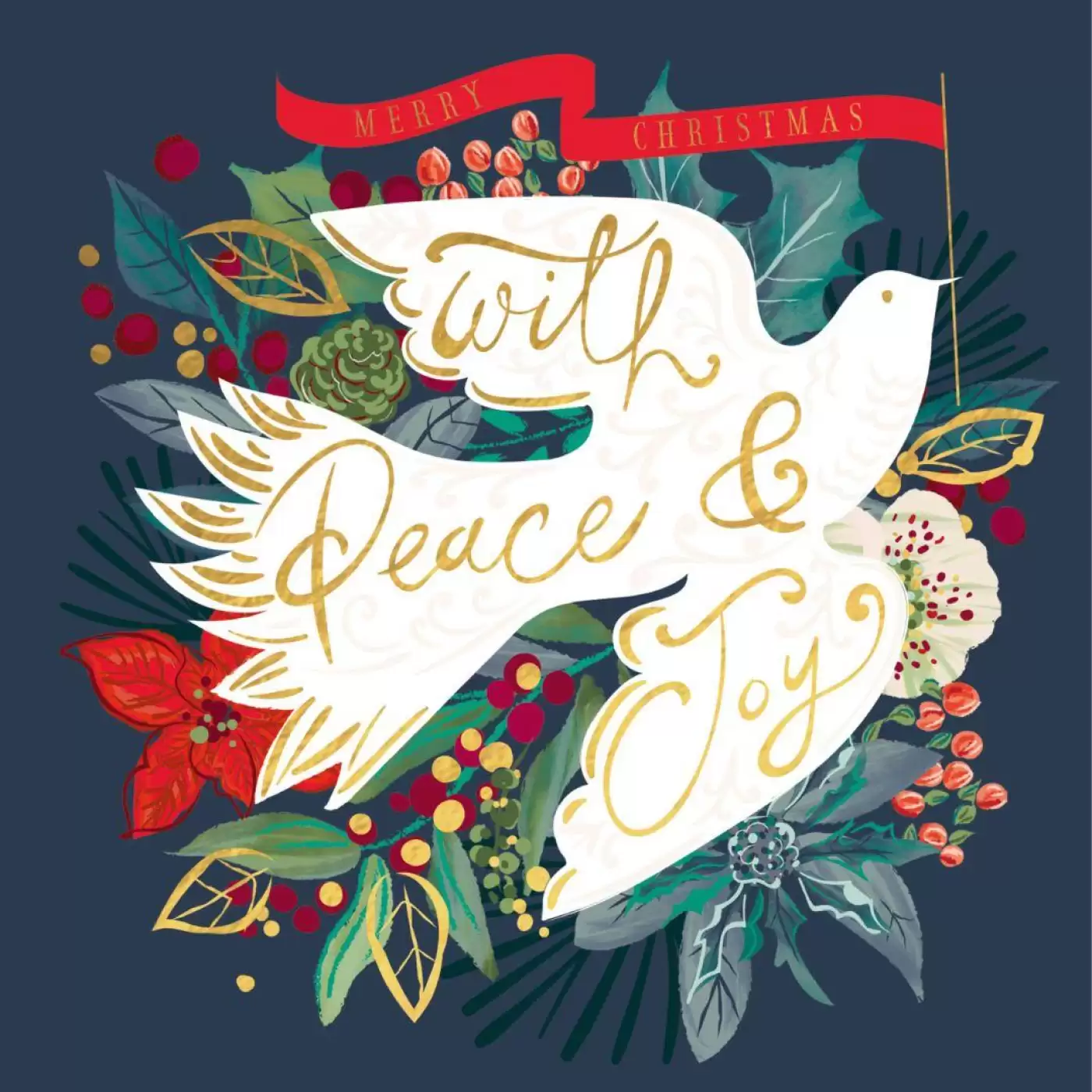 Christmas Cards - Peace and Joy Dove